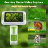 1600X Digital Microscope for Kids, Upgraded Portable Microscope with 4.0 inch HD Screen, 2-in-1 Desktop Handheld Miniscope Rechargeable Student Education Science Microscopes Gift for Kids view 3