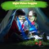 YIYIOOTH Kids Night Vision Goggles Spy Kit, 4 Pcs Spy Gear Toys Set, Cool Night Mission Goggles with Flip-Out Light/Invisible Ink Pen/Ear Light/Frisbee Shooter, Gifts for Kids 5-12 Boys Girls view 2
