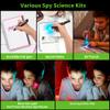 YIYIOOTH Kids Night Vision Goggles Spy Kit, 4 Pcs Spy Gear Toys Set, Cool Night Mission Goggles with Flip-Out Light/Invisible Ink Pen/Ear Light/Frisbee Shooter, Gifts for Kids 5-12 Boys Girls view 3
