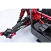 Aluminum 7075-T6 + Stainless Steel Adjustable Front Steering Tie Rod for Arrma 1:8 KRATON 6S EXB V2 V6 / Notorious V5 V6 / Outcast/Talion / 1:7 Big Rock 6S Upgrades - Black view 2