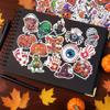 100PCS Halloween Pumpkin Theme Stickers, Vinyl Eco-Friendly Spooky Stickers, Halloween Goodie Bag Stuffers, Party Favors Decorations. view 2