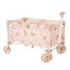 Roma Prams: Teddy Toy Wagon - Beige & Bear - Push & Pull Cart, Transport Dolls-Toys-Stuffed Animals, Storage Accessory, Folding, in-Outdoor, Kids 3+ view 1