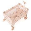 Roma Prams: Teddy Toy Wagon - Beige & Bear - Push & Pull Cart, Transport Dolls-Toys-Stuffed Animals, Storage Accessory, Folding, in-Outdoor, Kids 3+ view 2