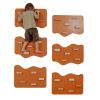 Wood And Hearts Rock Climber, Toddler Rock Wall, Indoor Rock Climbing Wall, Climbing Wall Panels for Kids, System Wall, Climbing Holds, Made in Ukraine (Terracotta) view 2