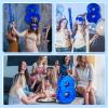 Halloscume Royal Blue Number Piata 16 Inch Blue Party Piata Decoration with Stick, Blindfold, and Confetti for Winter Birthday Graduation Celebrations Fiesta Milestone Events Game Party(Number 8) view 4