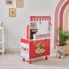 Teamson Kids Flip & Fry Burger Shop Playset with 29 Pretend Play Food Accessories, Interactive Soda Dispenser, Frying Station & Storage, Fast Food Restaurant Role Play Kitchen Toy for Kids Age 3+ view 2