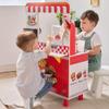 Teamson Kids Flip & Fry Burger Shop Playset with 29 Pretend Play Food Accessories, Interactive Soda Dispenser, Frying Station & Storage, Fast Food Restaurant Role Play Kitchen Toy for Kids Age 3+ view 4