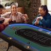 Goplus 84" Foldable Poker Table with LED Lights, 10 Players Card Board Game Table w/Casino Grade Felt, Steel Cup Holder, Padded Rails, for Texas Hold'em, Blackjack, No Assembly Required (Green) view 3