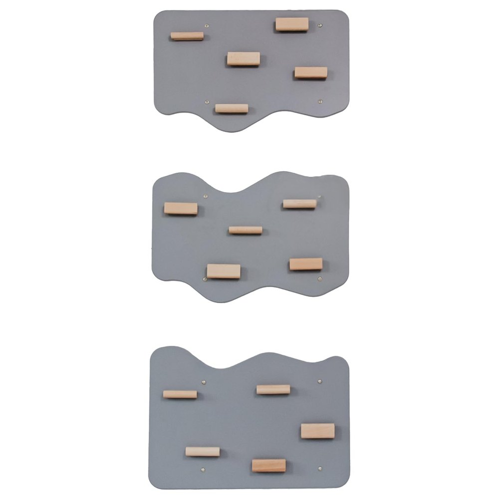 Wood And Hearts Rock Climber, Toddler Rock Wall, Indoor Rock Climbing Wall for Kids, Climbing Wall Panels for Kids, System Wall, Climbing Holds, Made in Ukraine (Stone Gray)