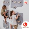 Wood And Hearts Rock Climber, Toddler Rock Wall, Indoor Rock Climbing Wall for Kids, Climbing Wall Panels for Kids, System Wall, Climbing Holds, Made in Ukraine (Stone Gray) view 4