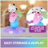 Gabby's Dollhouse Fairylandia, Kitty Fairy & Pandy Paws Flutter-riffic Fairy Rings 2-Pack with Display Stands, Kids Toys for Girls & Boys Ages 3 and Up view 3