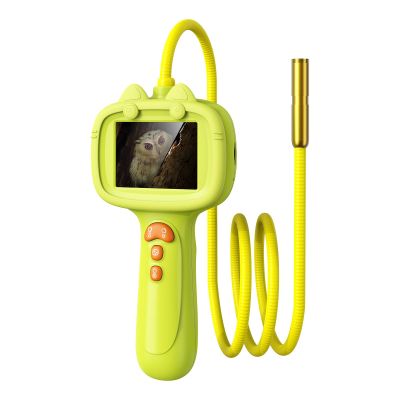 200x Magnification Digital Kids Endoscope with LDE Light for Kids Age 4-10, 2.4 inch IPS Screen Borescope Snake Nature Exploration Inspection Camera