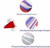 2 Pack Red Blue White Pennant Banner Flags String Triangle Bunting Flag for 4th of July Grand Opening Wedding Kids Birthday Baby Shower Outdoor Garden Hanging Decorations 60 Feet 60 pcs view 3