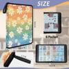 Zestdesign Trading Card Binder Rainbow Daisy 9 Pocket Cards Collection Binder Premium 900 Double Sided Pocket Cute Floral Card Folder Albums for Sports Game Cards with Sleeves view 3