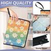 Zestdesign Trading Card Binder Rainbow Daisy 9 Pocket Cards Collection Binder Premium 900 Double Sided Pocket Cute Floral Card Folder Albums for Sports Game Cards with Sleeves view 4