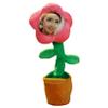Dancing Talking Flower with Custom Face, Custom Flower Face, Sunflower Repeats Records Your Voice and Dance, Funny Personalized Plush Toy Gifts for Birthday Festival Back to Shcool view 1