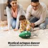 SWTOIPIG Electric Dancing Octopus Toy with Led Light and Music, Kids Electric Crawling Octopus Tummy Time Toys, Rechargeable Interactive Sensory Toys, for Christmas Birthday Gift (Cyan) view 2