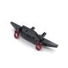 MIXVZARF RC Car Accessories for HuangBo ZP1001 ZP1002 ZP1003 ZP1004 1/10 Metal Front Bumper RC Car Tracked Vehicles Parts and Accessories Upgrades Replacement Use(Black) view 1