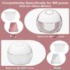 12PC M6 Breast Pump Replacement Accessories, Including 8pcs Duckbill Valve and 4pcs Diaphragms for Momcozy Mobile Style | M6, Replace for Momcozy Pump Parts, Not Original Parts, 12PC Red view 2