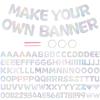 116PCS DIY Banner Customizable Birthday Banners Graduation Banner Custom Party Hanging Banner 111 Letters and Numbers, 3 Rope, 2 Threading Devices for Graduation Dazzling view 1