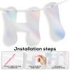 116PCS DIY Banner Customizable Birthday Banners Graduation Banner Custom Party Hanging Banner 111 Letters and Numbers, 3 Rope, 2 Threading Devices for Graduation Dazzling view 3