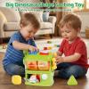 Aprilwolf Montessori Shape Sorter Learning Toys for 1 Years Old, Baby Toys 12-18 Months with 6 Sensory Shape Blocks, Developmental Infant Birthday Gifts for Toddler Age 1 2 3 view 4