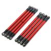 8 PCS Aluminum Alloy RC Link Rod Linkage Set 313MM Wheelbase for 1/10 for AXIAL SCX10 90046 TRX4 RC Crawler Car Accessories(Red) view 1