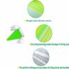 2 Pack Yellow Green White Pennant Banner Flags String Triangle Bunting Flag for Grand Opening Wedding Kids Birthday Baby Shower Outdoor Garden Hanging Decorations 60 Feet 60 pcs view 3
