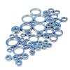 4pcs Rubber Seal 2RS Miniature Ball Bearings 2x6x3 3x9x4 4x8x3 5x8x2.5 4x10x4 5x10x4 5x11x4 6x12x4 12x18x4mm RC Car Bearing Kit(7x14x5mm) view 1