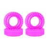 4pcs Silicone Rubber Inserts 55mm 1.0" Wheel Tires for 1/24 1/18 RC Car Crawler SCX24 Fcx24 TRX4M Enduro24 (Pink) view 1