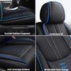 SOUIPA Car Seat Covers 2 Seats Fit for Mercedes-Benz GLE 580 2020-2024 2025,Waterproof Leather Seat Covers,Airbag Compatible,Car Seat Protectors Interior Sets(Front Set,Black&Blue) view 3
