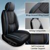 SOUIPA Car Seat Covers 2 Seats Fit for Mercedes-Benz GLE 580 2020-2024 2025,Waterproof Leather Seat Covers,Airbag Compatible,Car Seat Protectors Interior Sets(Front Set,Black&Blue) view 4