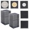 AHANDMAKER 50 Pcs Clear Square Silver Dollar Coin Protector Holder Coin Collection Case of 10 Size with Adjustable Gasket for Collectors American Silver Eagle Liberty Coins JFK Half Dollar view 1