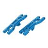 ChengyuWei 2PCS RC Aluminum Alloy Front Arms, Porous Design for Angle Adjustment, Vibration Reduction, Durable Upgrade for ECX 2WD 1/10 RC Suspension Parts (Blue) view 4