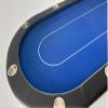 INO Design Foldable Poker Table for 10 Players 94 Inches Casion Game Style with Scroll Wheels, Blue view 4