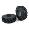 YTRASDF Rc car Tires Wheels Rims Compatible with Axial for SCX10 D90 TF2 for MST for Tamiya 1/10 RC Crawler Car Parts 2PCS 1.9" Rubber Voodoo KLR Wheel Tires 105 * 35mm view 3
