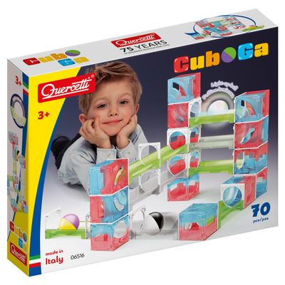 QUERCETTI - Cuboga kbaan galleries creative Montessori toys for kids 2 gifts for boys aged 3 educational games made in Italy, multicoloured, 70