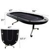 INO Design Poker Table Foldable for 10 Players 94 Inches Casion Game Style with Scroll Wheels, Black view 2
