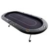 INO Design Poker Table Foldable for 10 Players 94 Inches Casion Game Style with Scroll Wheels, Black view 4