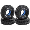 1.9-inch RC Double-Lined Inner Liner Crawler Tires OD: 120mm, New EVA+Foam Liner and Thick Tread, All-Terrain High Traction, Quiet, 4PCS, Compatible with All Brands of 1/10 RC Crawler Cars W218 view 1