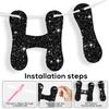 116PCS DIY Banner Customizable Birthday Banners Graduation Banner Custom Party Hanging Banner 111 Letters and Numbers, 3 Rope, 2 Threading Devices for Graduation Black view 3