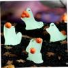 36Pcs Ghost Figurines, Luminous Resin Halloween Miniatures, Mini Halloween Decor for Hide and Seek DIY Gifts Landscape Decor Miniatures view 4