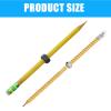 10pcs Rotating Threaded Fidget Pencil for Stress Relief Tool, anxiety pen, Silent Sensory Tool Stress Relief Rotating Pen, Wooden Focusing Aid Wristing Tool Focusing Wooden Pencil For Adults Kids view 3