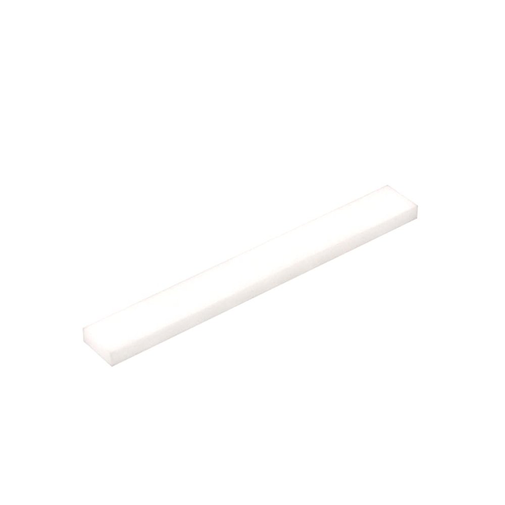 Gobricks 4162 Foundation Plate Tile 1x8 with Groove, Milky White, 50 pcs