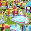 7-in-1 Inflatable Water Park Bounce House with Slide, Splash Pool, Climbing Wall, Basketball & Soccer - Large 14.7ft Kids Outdoor Jumping Castle for Backyard view 2