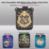 JCHPINE Silicone Cover and Hard Case for Bitzee Harry Potter Interactive Digital Pet, Accessories for Harry Potter Bitzee Pets Case and Lanyard (Black) view 2
