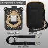 JCHPINE Silicone Cover and Hard Case for Bitzee Harry Potter Interactive Digital Pet, Accessories for Harry Potter Bitzee Pets Case and Lanyard (Black) view 3