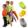 24 Pc Dino Costume Kit for Kids  Includes 12 Foam Dinosaur Hats & 12 Plush Tails  Multicolor Dress-Up Set for Birthday Parties & Pretend Play view 1