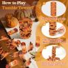 Y-FABKKI Thanksgiving Wooden Blocks Stacking Games, Turkey Theme Tumbling Tower and Balance Game for Adults, Kids, and Family Party, Stacking Board Toy with Storage Bag, Fall Party Activities Gifts view 3