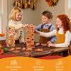 Y-FABKKI Thanksgiving Wooden Blocks Stacking Games, Turkey Theme Tumbling Tower and Balance Game for Adults, Kids, and Family Party, Stacking Board Toy with Storage Bag, Fall Party Activities Gifts view 4
